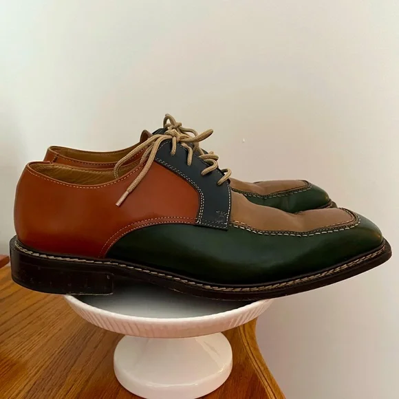 Vintage Ciro Schiano Belvedere Italian Leather Men display picture 1